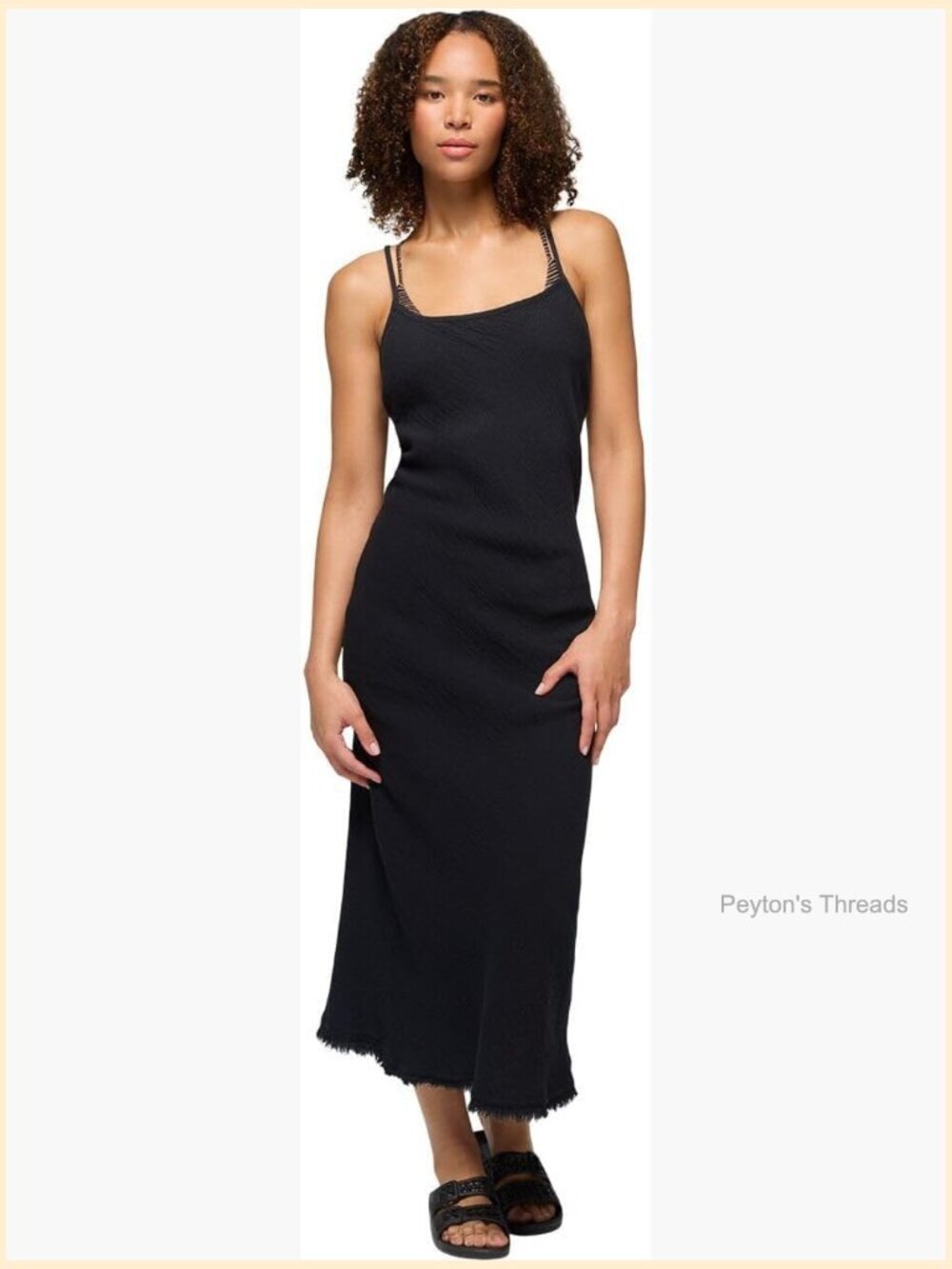 Garment Dyed Organic Cotton Maxi Dress with Back Tie